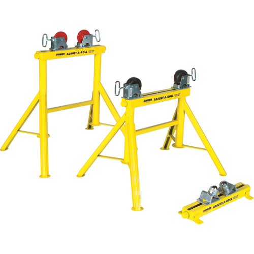 Support Adjust-A-Rolls, Capacit&eacute; de chargement 1000 lb, Capacit&eacute; max. de tuyau 36" Pronet Distribution