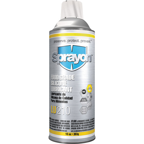 Lubrifiant &agrave; la silicone de cat&eacute;gorie alimentaire LU210, Canette a&eacute;rosol Pronet Distribution