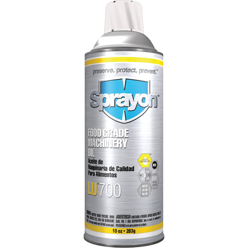 LU700 Food Grade Machinery Oil, 10 oz., Aerosol Can Pronet Distribution