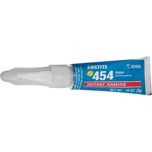 454 Prism&reg; Instant Adhesive Gel, Clear, Tube, 3 g Pronet Distribution