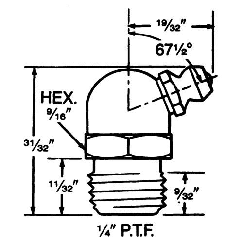 Fitting, 1/4" Thread Pronet Distribution