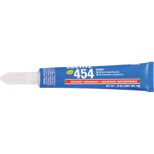 Gel adh&eacute;sif instantan&eacute; Prism 454, Transparent, Tube, 20 g Pronet Distribution