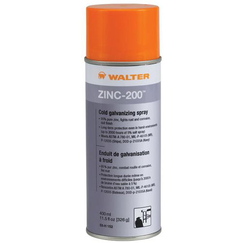 Enduit de galvanisation &agrave; froid Zinc-200, Canette a&eacute;rosol Pronet Distribution