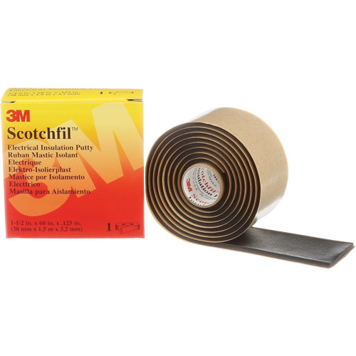 Scotchfil Electrical Insulation Putty, Roll, Black Pronet Distribution
