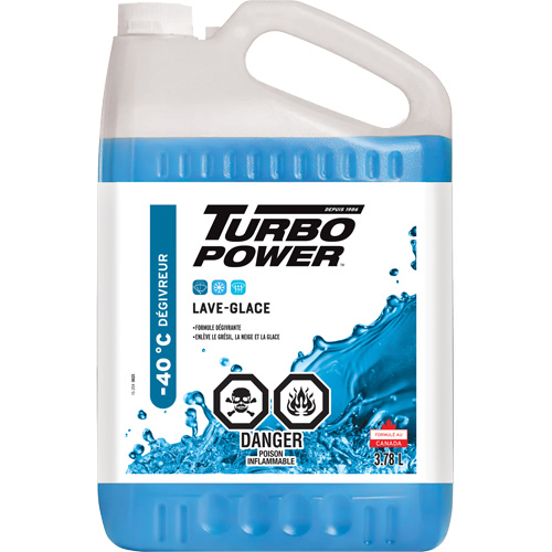 Turbo Power&reg; All-Season Windshield Washer Fluid, Jug, 3.78 L Pronet Distribution