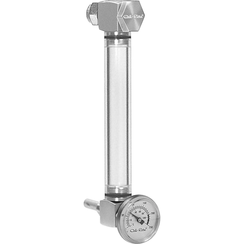 Round Nylon Liquid Level Gauge, Threaded, 6" L, 205°F (96.11° C) Pronet Distribution