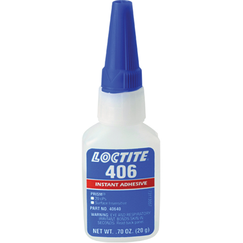 Prism 406 Instant Adhesive, Clear, Bottle, 0.7 fl. oz. Pronet Distribution