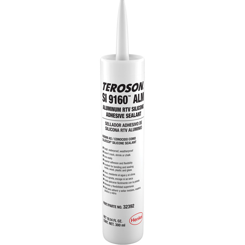 Scellant &agrave; la silicone Teroson SI 9160, Cartouche, Aluminium Pronet Distribution