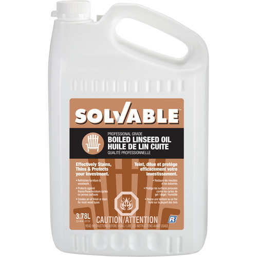 Huile de lin bouillie, Cruche, 3,78 L Volume net Pronet Distribution