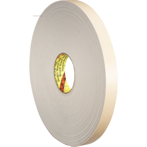 Ruban double face en mousse, 33 m (108') lo x 25,4 mm (1") la, 62 mils, Poly&eacute;thyl&egrave;ne Pronet Distribution