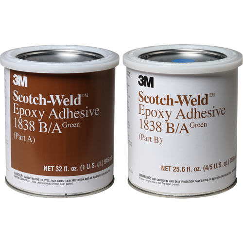 Scotch-Weld Adhesive, 32 fl. oz., Pail, Two-Part, Green Pronet Distribution