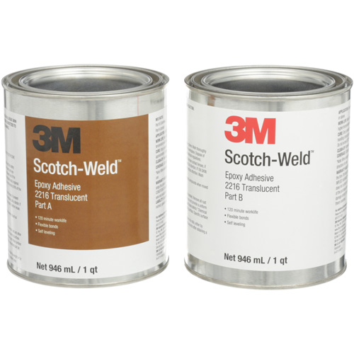 Adh&eacute;sif Scotch-Weld, 32 oz liq., Trousse, Deux composants, Translucide Pronet Distribution