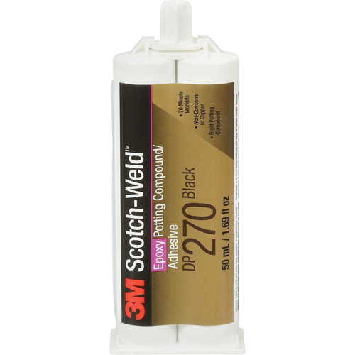 Mat&eacute;riau d'enrobement Scotch-Weld, 1,7 liq. oz., Cartouche double, Deux composants, Noir Pronet Distribution