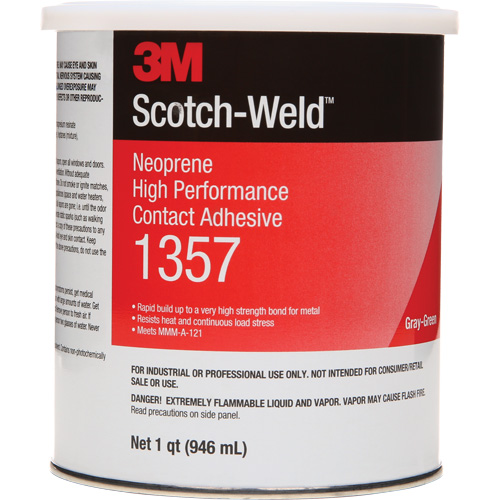 Colle contact haute performance &agrave; base de n&eacute;opr&egrave;ne, Canette, 32 oz liq., Gris Pronet Distribution