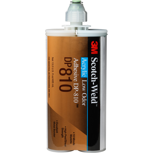Adh&eacute;sif acrylique &agrave; faible odeur Scotch-Weld, Deux composants, Cartouche, 400 ml, Blanc cass&eacute; Pronet Distribution