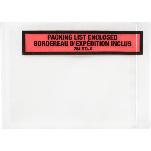 Pochette pour bordereau d'exp&eacute;dition, 5-1/2" lo x 4-1/2" la, Style Insertion par extr&eacute;mit&eacute; Pronet Distribution