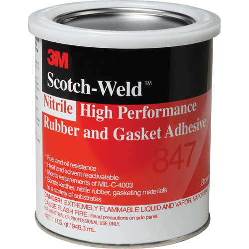 Scotch-Weld High-Performance Rubber & Gasket Adhesive, Gallon, Brown Pronet Distribution