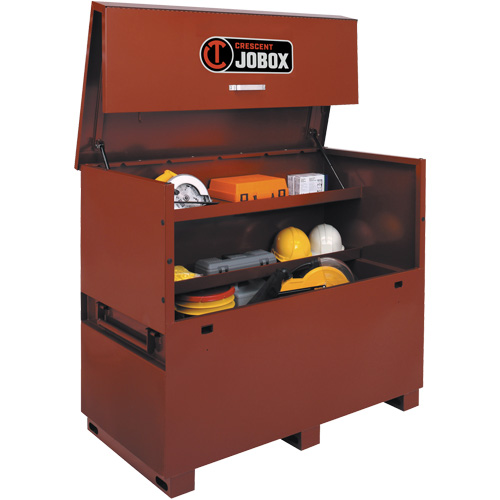 Long Piano Box, 60" W x 30-1/2" D x 50" H, Black/Orange Pronet Distribution