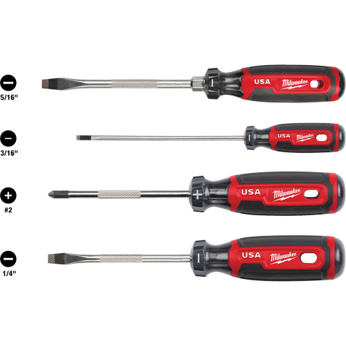 Cushion Grip Screwdriver Set, 4 Pcs. Pronet Distribution