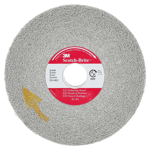 Meule d'&eacute;barbage EXL Scotch-Brite, 6" x 1", Arbre de 1"-8, 1, Oxyde d'aluminium Pronet Distribution