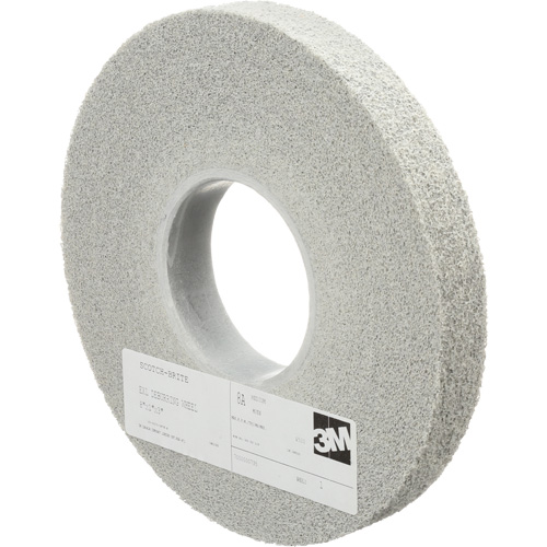 Meules d'&eacute;barbage EXL Scotch-Brite, 8" x 1", Arbre de 3", Oxyde d'aluminium Pronet Distribution