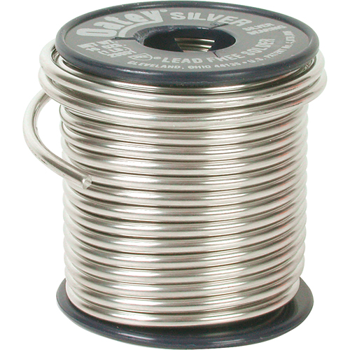 Plumbing Solder, Lead-Free, 60-100% Tin 1-5% Bismuth 1-5% Copper 1-5% Silver, Solid Core, 0.117" Dia. Pronet Distribution