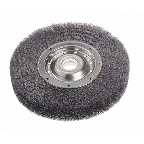 Brosses rotatives &agrave; fils cr&ecirc;p&eacute;s - Face large, 6" dia., Fils 0,0118", Arbre 2" Pronet Distribution