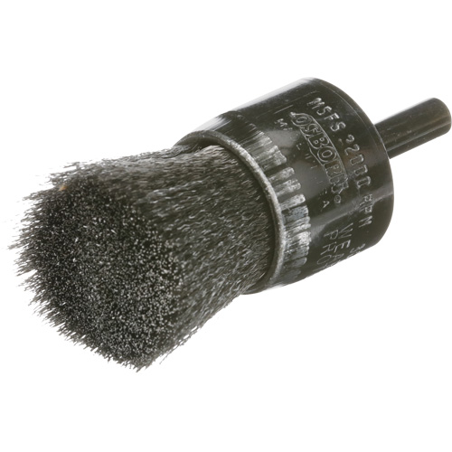 Brosse mont&eacute;e &agrave; fils ondul&eacute;s, 1", Fils 0.005 Pronet Distribution