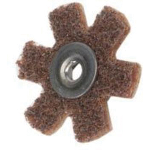 Disque abrasif en forme d'&eacute;toile pour pr&eacute;paration de surface Abrasotex , 1-1/2" dia., Grain Cors&eacute;, Oxyde d'aluminium Pronet Distribution