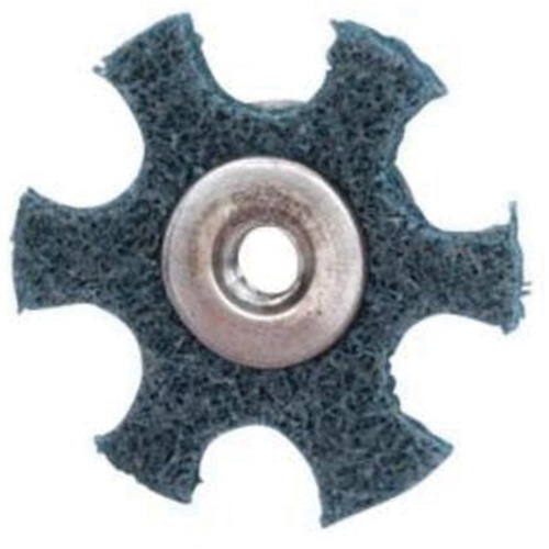 Disque abrasif en forme d'&eacute;toile pour pr&eacute;paration de surface Abrasotex , 1-1/2" dia., Grain Tr&egrave;s fin, Oxyde d'aluminium Pronet Distribution