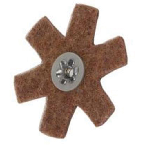 Disque abrasif en forme d'&eacute;toile pour pr&eacute;paration de surface Abrasotex , 3" dia., Grain Cors&eacute;, Oxyde d'aluminium Pronet Distribution