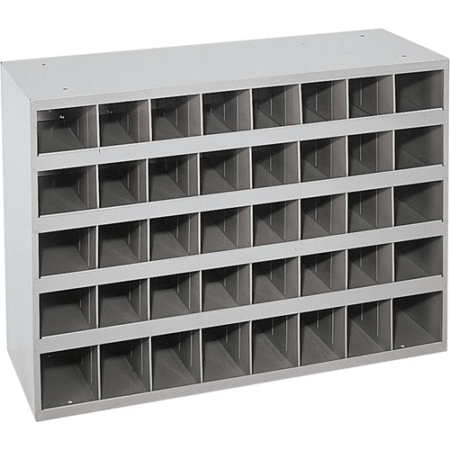Steel Storage Bin Cabinet, 33-3/4" W x 12" D x 23-7/8" H, Grey Pronet Distribution