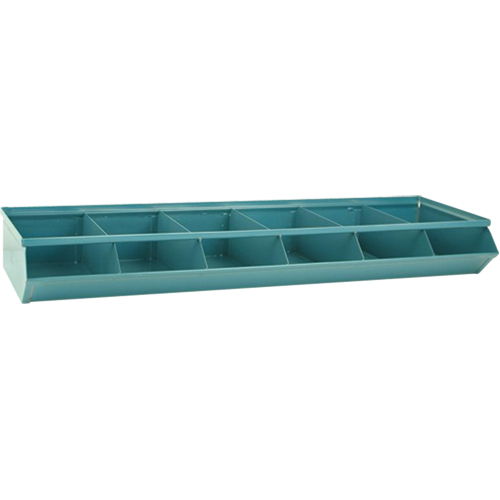 Bacs sectionnels superposables, Cap. 100 lb, 37" la x 12" p x 4-1/2" h, Bleu Pronet Distribution