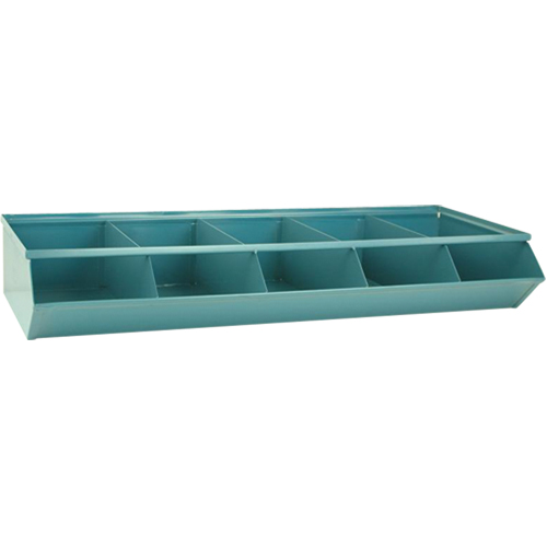 Bacs sectionnels superposables, Cap. 100 lb, 37" la x 15-1/2" p x 6" h, Bleu Pronet Distribution