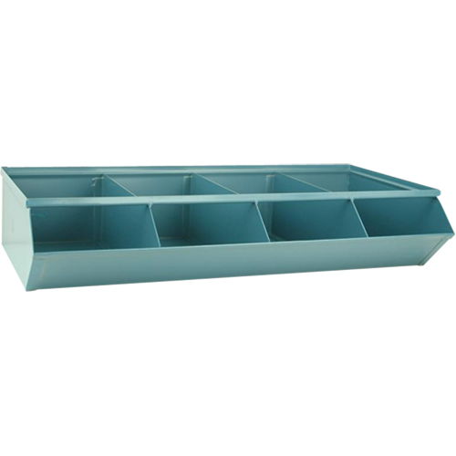 Sectional Bin Units, 100 lbs. Cap., 37" W x 18-3/4" D x 7-1/2" H, Blue Pronet Distribution