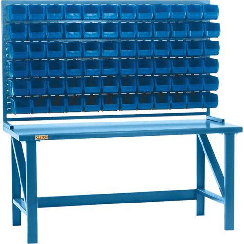 Rayonnage &agrave; persienne avec bacs, 36 bacs, 72" la x 15" p x 40" h Pronet Distribution