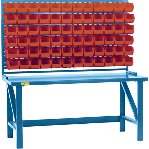 Rayonnage &agrave; persienne avec bacs, 36 bacs, 72" la x 15" p x 40" h Pronet Distribution