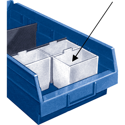 Bacs de rangement pour tablettes - Compartiments Pronet Distribution
