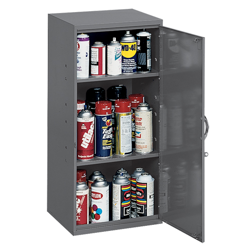 Utility Cabinet, Steel, 2 Shelves, 30" H x 13-3/4" W x 12-3/4" D, Grey Pronet Distribution