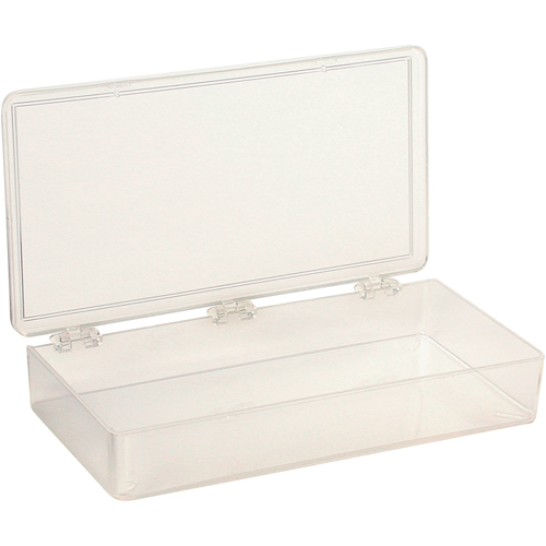 K-Resin Compartment Box, Plastic, 4" W x 8" D x 1-3/16" H, Transparent Pronet Distribution