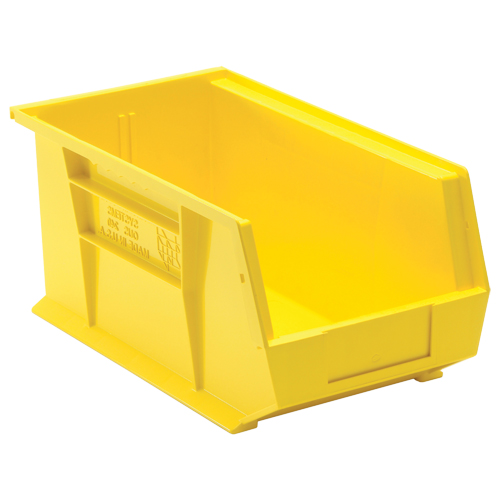 Bacs ultra empilable & suspendable, 8-1/4" la, 7" h x 14-3/4" p, Jaune Pronet Distribution