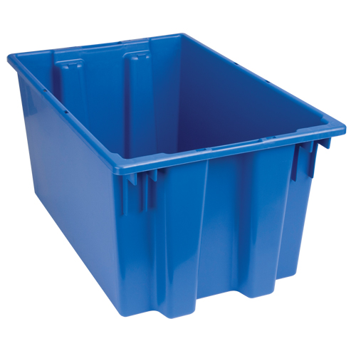 Contenants Stack & Nest, 12" x 23,5" x 15,5", Bleu Pronet Distribution