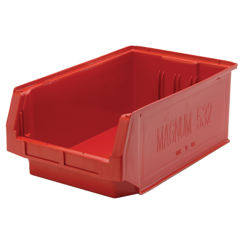 Contenants g&eacute;ants empilables, 12,375" la x 19,75" p x 7,875" h, Rouge Pronet Distribution
