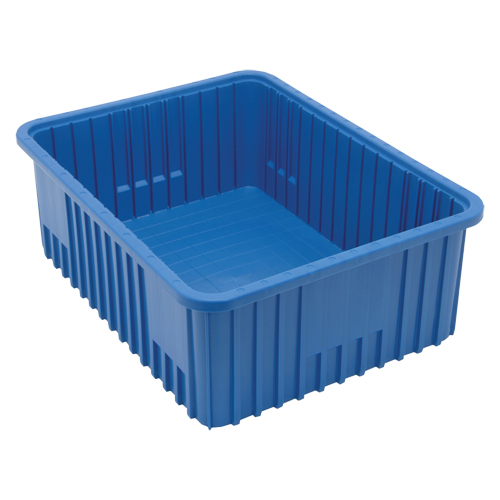 Divider Box&reg; Containers, Plastic, 22.5" W x 17.5" D x 8" H, Blue Pronet Distribution