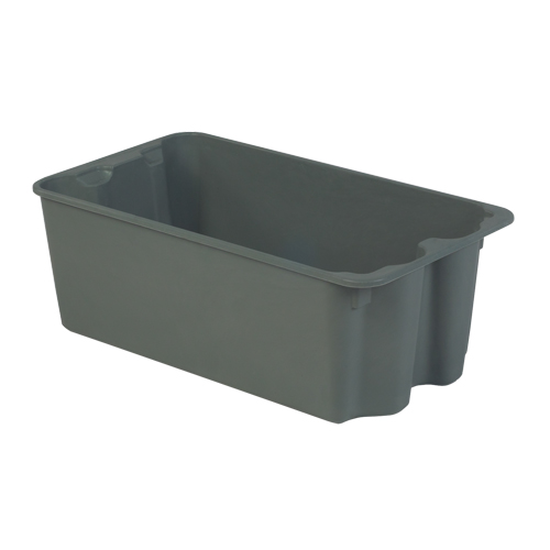 Stack-N-Nest&reg; Plexton Containers, 16.9" W x 30.6" D x 11.1" H, Grey Pronet Distribution