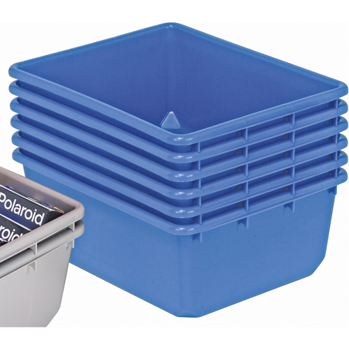 Contenants emboîtables QuanTub, 19" la x 24,5" p x 9,5" h, Bleu Pronet Distribution