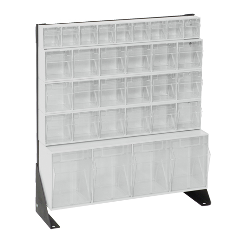 Support pour bacs basculants, 23-5/8" la x 8" p x 28" h, 31 tiroirs Pronet Distribution