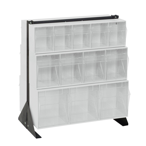 Support pour bacs basculants, 23-5/8" la x 16" p x 28" h, 24 tiroirs Pronet Distribution
