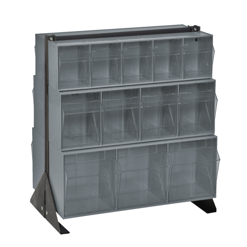 Support pour bacs basculants, 23-5/8" la x 16" p x 28" h, 24 tiroirs Pronet Distribution