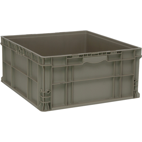 Stacking Container, 22.5" W x 22.5" D x 11" H, Grey Pronet Distribution